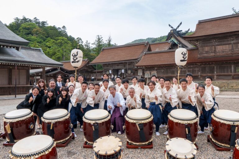 今年もヒーローズ和太鼓チームが出雲大社で奉納太鼓をさせていただきました